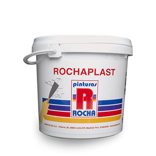 PINTURAS ROCHA ROCHAPLAST 1 kg Weiße Paste für Holz- und Gipsoberflächen, Eimer, Acryl, Spachtelmasse, Adhäsiv, Weiß PINTURAS ROCHA ROCHAPLAST 1 kg Weiße Paste für Holz- und Gipsoberflächen, Eimer, Acryl, Spachtelmasse, Adhäsiv, Weiß von PINTURAS ROCHA