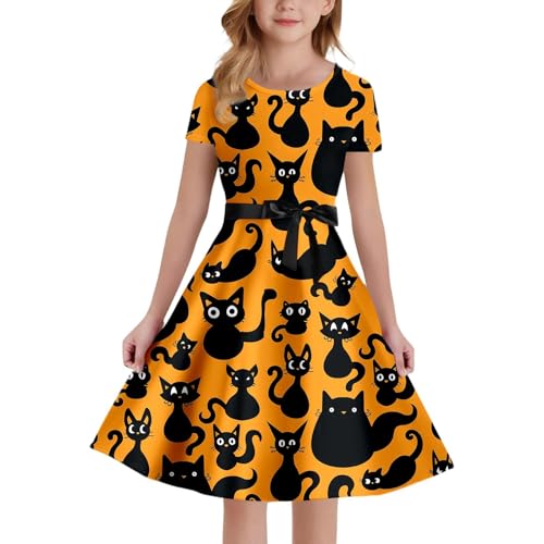 Halloween Kostüm Mädchen, Blutiges Kleid mit Blutspritzer Aufdruck, Mittelalter Kleidung Prinzessin Kostüme, Hallowee Partykleid Abendkleid Vampir Blood Gothic Kleid, Horror Verbandkleid Für Cosplay von PINTUTU