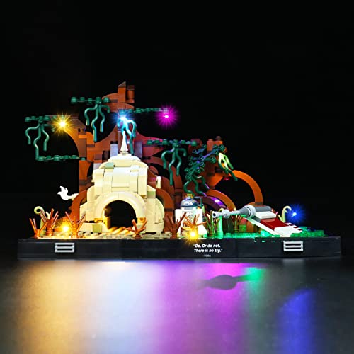 PIPART LED Licht-Set für 75330 Jedi Training auf Dagobah, Nur Licht-Set, ohne Legomodell enthalten - Einfache Installation.(Standard) von PIPART