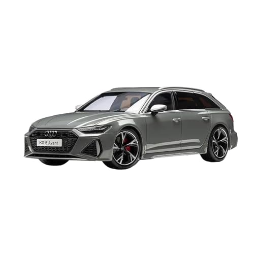 Druckgussfahrzeuge Motorfahrzeuge 1/18 for Audi RS6 C8 Avant Statische Simulation Legierung Metall Modellauto Druckguss Metallguss Ornamente Fertiges Modellauto(Chrome) von PIPJLCGE