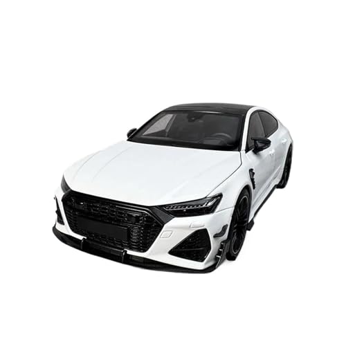 Druckgussfahrzeuge Motorfahrzeuge 1/18 for Audi RS7 Mini Statische Simulation Legierung Home Modell Auto Kreative Ornamente Sammlung Fertiges Modellauto(White) von PIPJLCGE