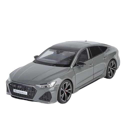 Druckgussfahrzeuge Motorfahrzeuge 1/18 for Audi RS7 Mini Statischer Maßstab Zinklegierung Druckguss Home Modell Auto Ornamente Dekoration Fertiges Modellauto(Pure Black) von PIPJLCGE