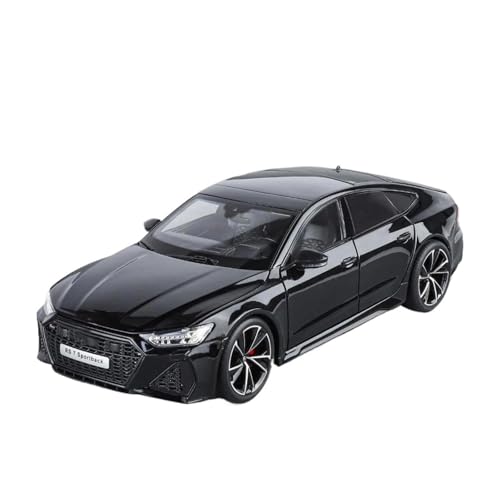 Druckgussfahrzeuge Motorfahrzeuge 1/18 for Audi RS7 Miniatur Simulation Legierung Home Modell Auto Kreative Ornamente Sammlung Fertiges Modellauto(Black) von PIPJLCGE