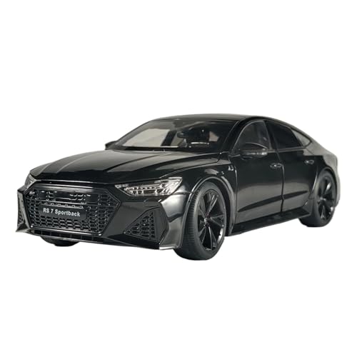 Druckgussfahrzeuge Motorfahrzeuge 1/18 for Audi RS7 Miniatur Simulation Legierung Home Modell Auto Kreative Ornamente Sammlung Fertiges Modellauto(Pure Black) von PIPJLCGE