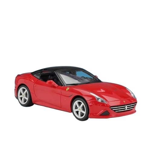 Druckgussfahrzeuge Motorfahrzeuge 1/18 for Ferrari California T Miniatur Simulation Zinklegierung Automodell Legierung Metall Automodell Ornamente Fertiges Modellauto(Red) von PIPJLCGE
