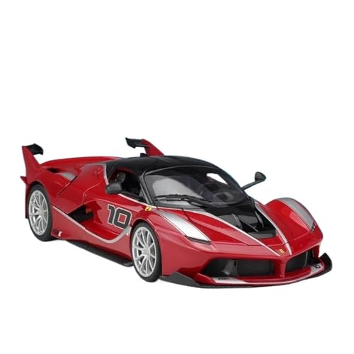Druckgussfahrzeuge Motorfahrzeuge 1/18 for Ferrari FXXK Simulation Maßstab Zinklegierung Automodell Metall Automodell Ornamente Dekoration Fertiges Modellauto(Red) von PIPJLCGE