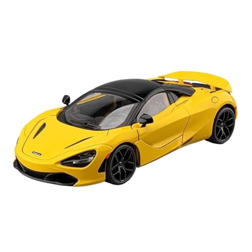 Druckgussfahrzeuge Motorfahrzeuge 1/18 for McLaren 720s Simulation Maßstab Legierung Automodell Metallmodell Kreative Ornamente Sammlung Fertiges Modellauto(Yellow) von PIPJLCGE