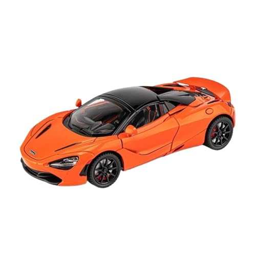 Druckgussfahrzeuge Motorfahrzeuge 1/24 for McLaren 720s Statischer Maßstab Zinklegierung Druckguss Automodell Dekoration In Büroumgebung Fertiges Modellauto(Orange) von PIPJLCGE