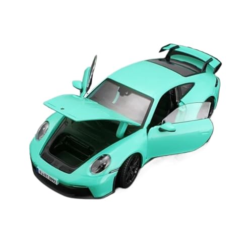 Druckgussfahrzeuge Motorfahrzeuge 1/24 for Porsche 911 GT3 RS Mini Statische Skala Zinklegierung Luxusautomodell Bücherregal Ornamente Dekoration Fertiges Modellauto(Blue) von PIPJLCGE