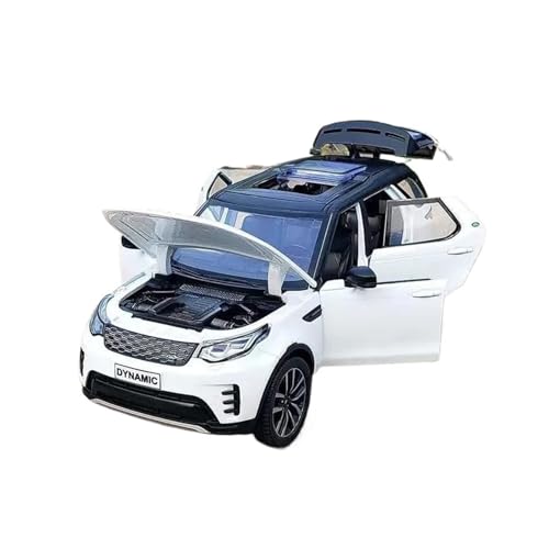 Druckgussfahrzeuge Motorfahrzeuge 1/24 for Rover Evoque R-Dynamic SE Mini-Skala Simulation Legierung Metall Automodell Bücherregal Ornamente Dekoration Fertiges Modellauto(White) von PIPJLCGE