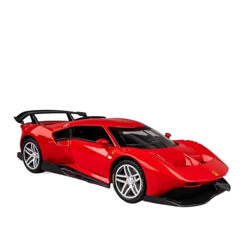 Druckgussfahrzeuge Motorfahrzeuge 1/32 for LaFerrari P80C Simulationsmaßstab Zinklegierung Automodell Metall Automodell Ornamente Dekoration Fertiges Modellauto(Red) von PIPJLCGE