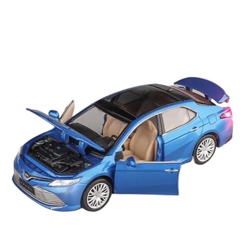 Druckgussfahrzeuge Motorfahrzeuge 1/32 for Toyota Camry Mini Statische Legierung Metall Auto Modell Maßstab Luxus Auto Ornamente Dekoration Fertiges Modellauto(Blue) von PIPJLCGE