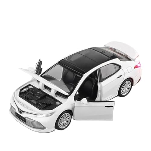 Druckgussfahrzeuge Motorfahrzeuge 1/32 for Toyota Camry Mini Statische Legierung Metall Auto Modell Maßstab Luxus Auto Ornamente Dekoration Fertiges Modellauto(White) von PIPJLCGE