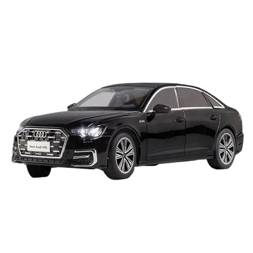 Druckgussfahrzeuge Motorfahrzeuge 1:18 for Audi A6L Miniatur Simulation Legierung Automodell Exquisite Auto Ornamente Dekoration Fertiges Modellauto(Black) von PIPJLCGE
