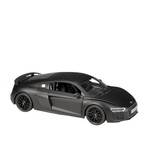 Druckgussfahrzeuge Motorfahrzeuge 1:18 for Audi R8 V10 Plus Simulationsmaßstab Zinklegierung Automodell Metall Automodell Ornamente Dekoration Fertiges Modellauto(Matt Black) von PIPJLCGE