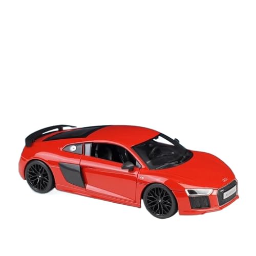 Druckgussfahrzeuge Motorfahrzeuge 1:18 for Audi R8 V10 Plus Simulationsmaßstab Zinklegierung Automodell Metall Automodell Ornamente Dekoration Fertiges Modellauto(Orange Red) von PIPJLCGE