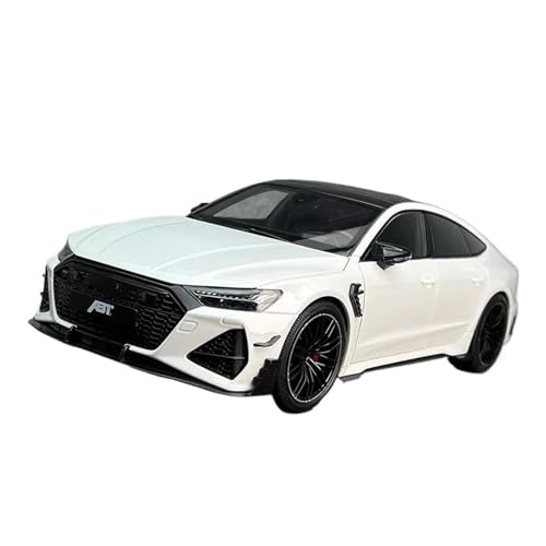 Druckgussfahrzeuge Motorfahrzeuge 1:18 for Audi RS7 Miniatur-Automodell Zinklegierung Metall Simulation Modell Sammlung Ornamente Fertiges Modellauto(White) von PIPJLCGE