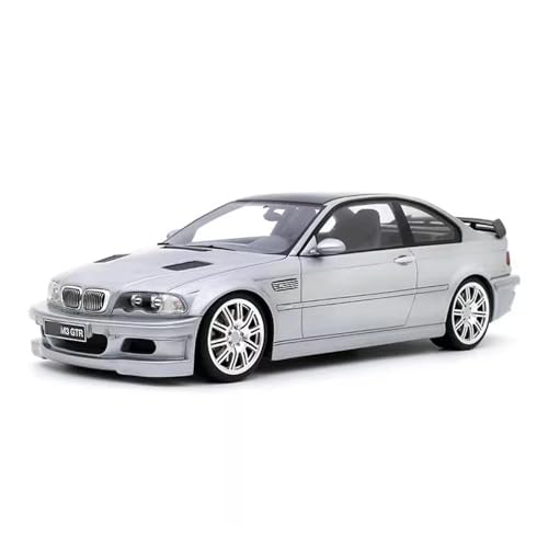 Druckgussfahrzeuge Motorfahrzeuge 1:18 for BMW E46 M3 GTR Simulation Maßstab Legierung Automodell Metallmodell Kreative Ornamente Dekoration Fertiges Modellauto von PIPJLCGE