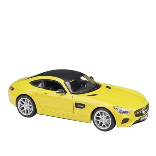 Druckgussfahrzeuge Motorfahrzeuge 1:18 for Benz AMG GT SLS Simulation Mini Statische Druckguss-Modellauto Zinklegierung Dekorative Ornamente Fertiges Modellauto(Yellow) von PIPJLCGE