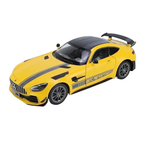 Druckgussfahrzeuge Motorfahrzeuge 1:18 for Benz GTR Green Demon Mini Statische Simulation Legierung Automodell Metallguss Ornamente Dekoration Fertiges Modellauto(Yellow) von PIPJLCGE