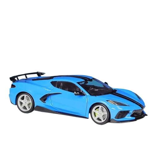 Druckgussfahrzeuge Motorfahrzeuge 1:18 for Chevrolet Corvette Stingray 2020 Mini Statische Druckguss-Modellauto Zinklegierung Dekorative Ornamente Fertiges Modellauto(Blue) von PIPJLCGE