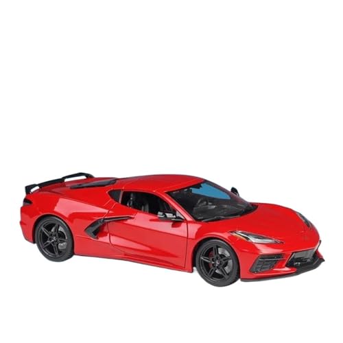 Druckgussfahrzeuge Motorfahrzeuge 1:18 for Chevrolet Corvette Stingray 2020 Mini Statische Druckguss-Modellauto Zinklegierung Dekorative Ornamente Fertiges Modellauto(Red) von PIPJLCGE