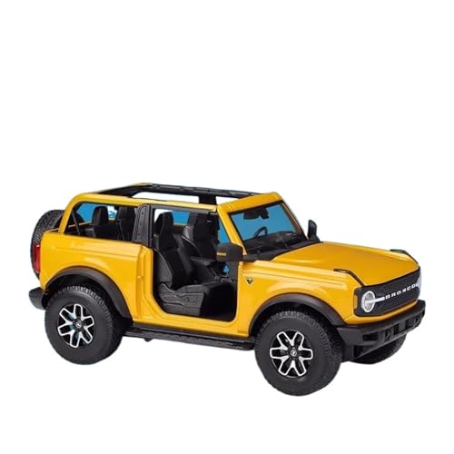Druckgussfahrzeuge Motorfahrzeuge 1:18 for Ford Bronco Badlands 2021 Miniatur-Simulation Zinklegierung Automodell Legierung Metall Automodell Ornamente Fertiges Modellauto(Orange) von PIPJLCGE