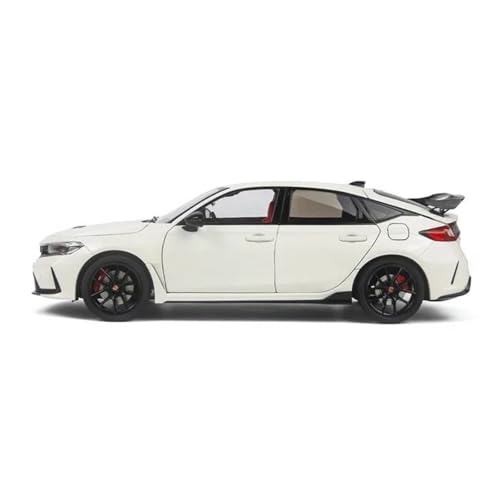 Druckgussfahrzeuge Motorfahrzeuge 1:18 for Honda Civic Type-R 2023 Statische Simulation Legierung Metall Modellauto Druckguss Metallguss Ornamente Fertiges Modellauto(White) von PIPJLCGE