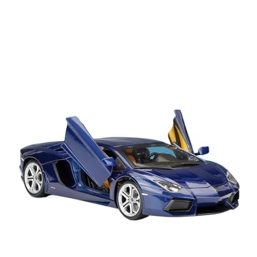 Druckgussfahrzeuge Motorfahrzeuge 1:18 for Lamborghini Aventador LP700-4 Miniatur-Simulation Zinklegierung Automodell Legierung Metall Modell Ornamente Fertiges Modellauto(Blue) von PIPJLCGE