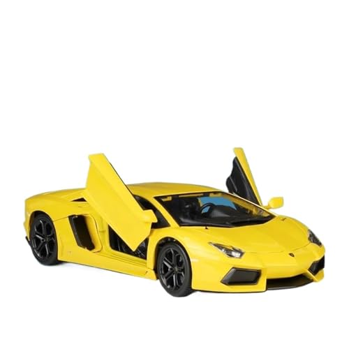 Druckgussfahrzeuge Motorfahrzeuge 1:18 for Lamborghini Aventador LP700-4 Miniatur-Simulation Zinklegierung Automodell Legierung Metall Modell Ornamente Fertiges Modellauto(Yellow) von PIPJLCGE