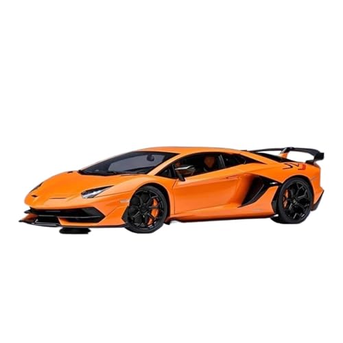Druckgussfahrzeuge Motorfahrzeuge 1:18 for Lamborghini Aventador Mini Automodell Legierung Simulation Fahrzeugmodell Sammlung Ornamente Schmücken Fertiges Modellauto(Orange) von PIPJLCGE