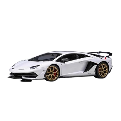 Druckgussfahrzeuge Motorfahrzeuge 1:18 for Lamborghini Aventador Mini Automodell Legierung Simulation Fahrzeugmodell Sammlung Ornamente Schmücken Fertiges Modellauto(White) von PIPJLCGE