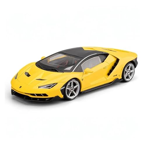 Druckgussfahrzeuge Motorfahrzeuge 1:18 for Lamborghini Centenario Mini-Simulation Legierung Metall Automodell Exquisite Ornamente Ausstellung Display Fertiges Modellauto(Yellow) von PIPJLCGE