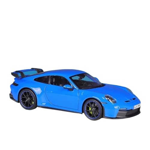 Druckgussfahrzeuge Motorfahrzeuge 1:18 for Porsche 911 GT3 2022 Mini Statische Simulation Legierung Automodell Metallguss Ornamente Dekoration Fertiges Modellauto(Blue) von PIPJLCGE