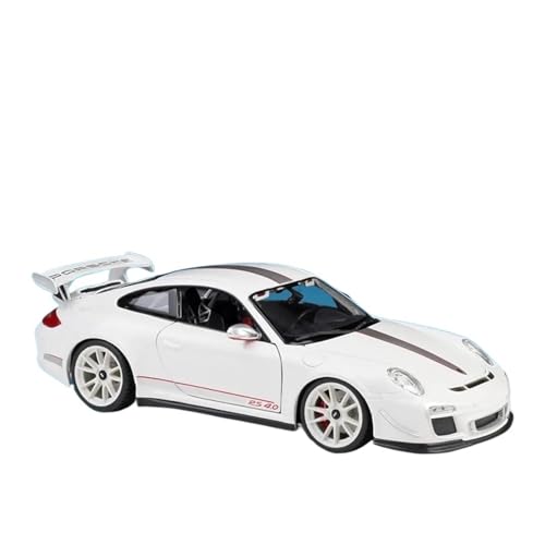 Druckgussfahrzeuge Motorfahrzeuge 1:18 for Porsche 911 GT3 RS Miniatur Simulation Zinklegierung Automodell Legierung Metall Automodell Ornamente Fertiges Modellauto(White) von PIPJLCGE