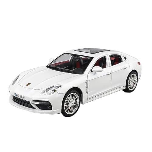 Druckgussfahrzeuge Motorfahrzeuge 1:18 for Porsche Panamera Simulation Miniatur Statischen Maßstab Druckguss-Modell Automobil Legierung Ornamente Fertiges Modellauto(White) von PIPJLCGE