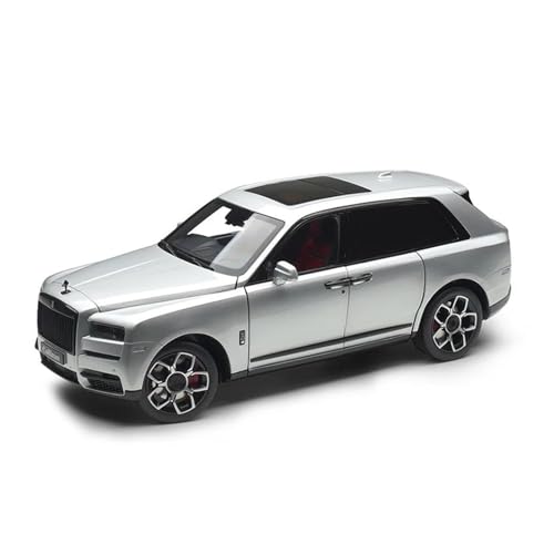 Druckgussfahrzeuge Motorfahrzeuge 1:18 for Rolls-Royce Cullinan Mini-Simulation Legierung Druckguss Home Modell Auto Kreative Ornamente Dekoration Fertiges Modellauto(Silver) von PIPJLCGE