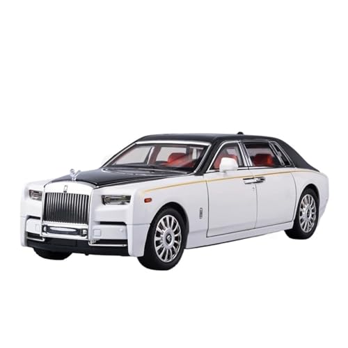Druckgussfahrzeuge Motorfahrzeuge 1:18 for Rolls-Royce Phantom Mini Druckguss-Simulationslegierungsmodellauto, Exquisite Dekorative Ornamente Fertiges Modellauto(White) von PIPJLCGE