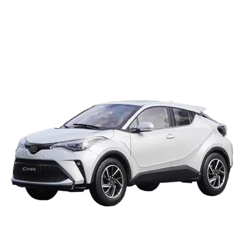Druckgussfahrzeuge Motorfahrzeuge 1:18 for Toyota C-HR 2022 Mini-Simulation Legierung Automodell Druckguss Automodell Dekoration Ornamente Fertiges Modellauto(White) von PIPJLCGE