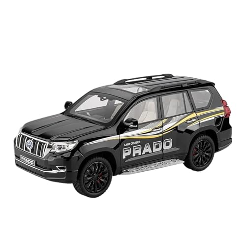 Druckgussfahrzeuge Motorfahrzeuge 1:18 for Toyota Prado Land Cruiser SUV Statische Mini-Simulation Legierung Automodelldekoration Fertiges Modellauto(Black) von PIPJLCGE