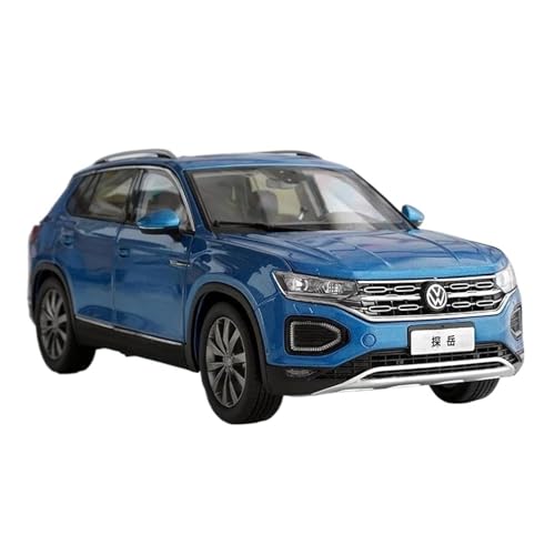 Druckgussfahrzeuge Motorfahrzeuge 1:18 for Volkswagen Tayron SUV Statische Skala Legierung Metall Automodell Luxus Auto Bücherregal Ornamente Dekoration Fertiges Modellauto(Blue) von PIPJLCGE