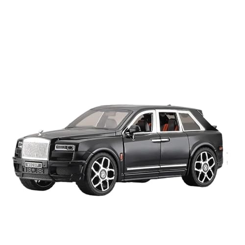 Druckgussfahrzeuge Motorfahrzeuge 1:20 for Rolls-Royce Cullinan Mansory Miniatur-Simulation Legierung Automodell Exquisite Auto Ornamente Dekoration Fertiges Modellauto(Black) von PIPJLCGE
