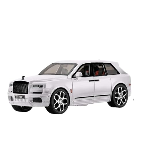 Druckgussfahrzeuge Motorfahrzeuge 1:20 for Rolls-Royce Cullinan Mansory Miniatur-Simulation Legierung Automodell Exquisite Auto Ornamente Dekoration Fertiges Modellauto(White) von PIPJLCGE