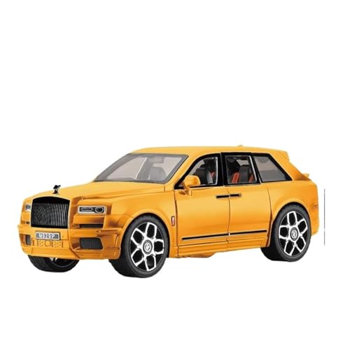 Druckgussfahrzeuge Motorfahrzeuge 1:20 for Rolls-Royce Cullinan Mansory Miniatur-Simulation Legierung Automodell Exquisite Auto Ornamente Dekoration Fertiges Modellauto(Yellow) von PIPJLCGE