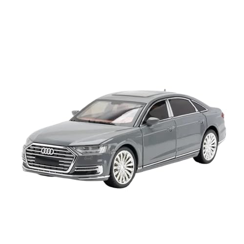 Druckgussfahrzeuge Motorfahrzeuge 1:24 Für Audi A8 Mini Simulation Maßstab Legierung Metall Automodell Vitrine Ornamente Sammlung Fertiges Modellauto(Chrome) von PIPJLCGE