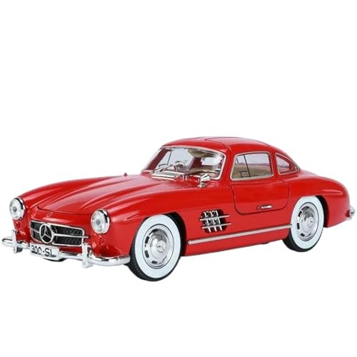 PIPJLCGE Druckgussfahrzeuge Motorfahrzeuge 1:24 Für Mercedes 300SL 1936 Maßstab Druckgusslegierung Miniaturautomodell Geeignet Für Die Sammlung Fertiges Modellauto(Red) von PIPJLCGE