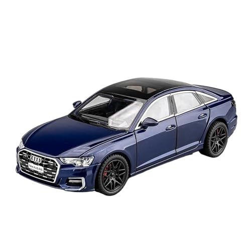 Druckgussfahrzeuge Motorfahrzeuge 1:24 for Audi A6 Mini Statischen Maßstab Legierung Metall Automodell Vitrine Ornamente Sammlung Fertiges Modellauto(Blue) von PIPJLCGE