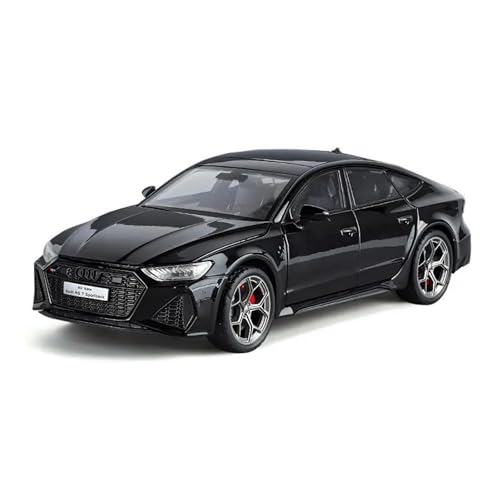 Druckgussfahrzeuge Motorfahrzeuge 1:24 for Audi RS7 Statischer Maßstab Miniatur Legierung Metall Auto Modell Ornamente Display Sammlung Fertiges Modellauto(Black) von PIPJLCGE