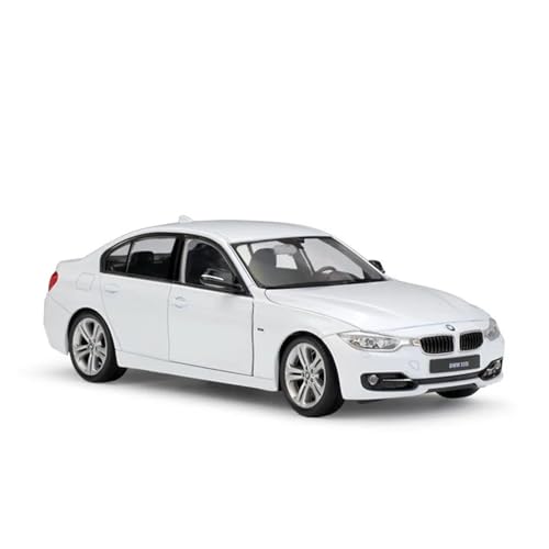 Druckgussfahrzeuge Motorfahrzeuge 1:24 for BMW 3 335i Simulation Mini Statische Skala Druckguss Modell Auto Legierung Metall Ornamente Sammlungen Fertiges Modellauto(White) von PIPJLCGE
