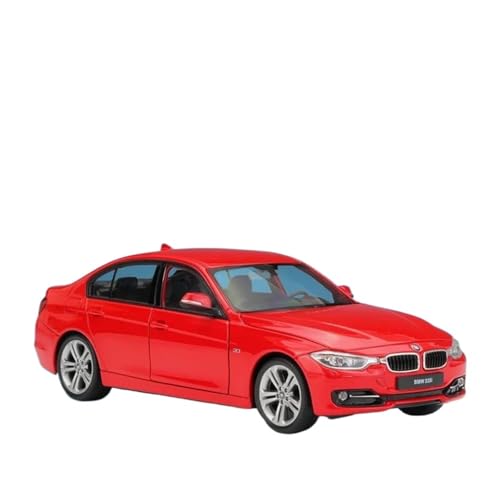 Druckgussfahrzeuge Motorfahrzeuge 1:24 for BMW 3er 335i Statische Simulation Miniatur Zinklegierung Replika Automodell Desktop Ornamente Fertiges Modellauto(Red) von PIPJLCGE
